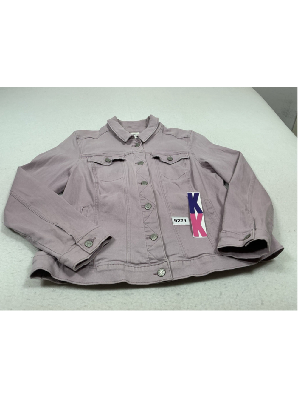 Womans Excellent Sonoma Jean Jacket XL Lavender